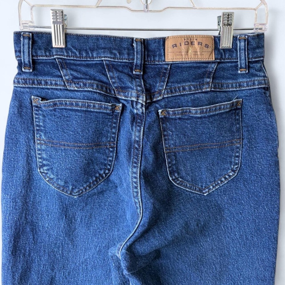 Vintage 90s Riders by Lee High Waisted Mom Jeans Size 6M Tapered Leg Blue Wash